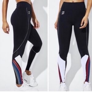 Peloton X 925 Fit Skydancer Mesh Leggings Sz M Multicolor